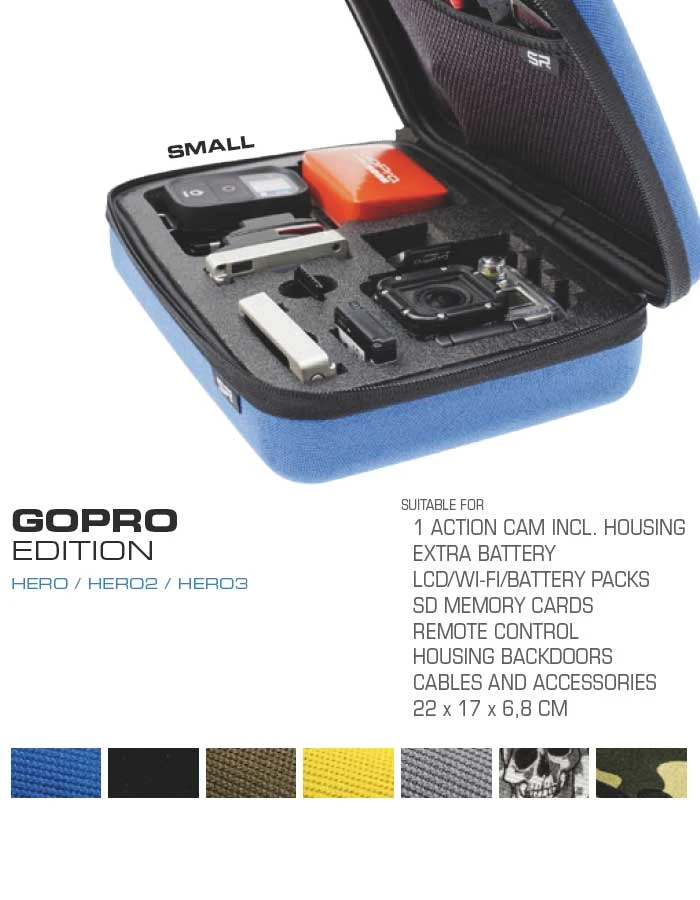 SP POV CASE SMALL FOR GOPRO 3.0 - BLUE - Image 5
