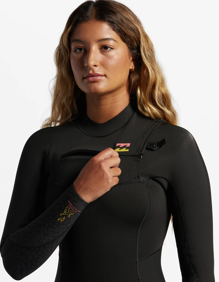 BILLABONG 5/4 SYNERGY CHEST ZIP WETSUIT FOR WOMEN - Image 6