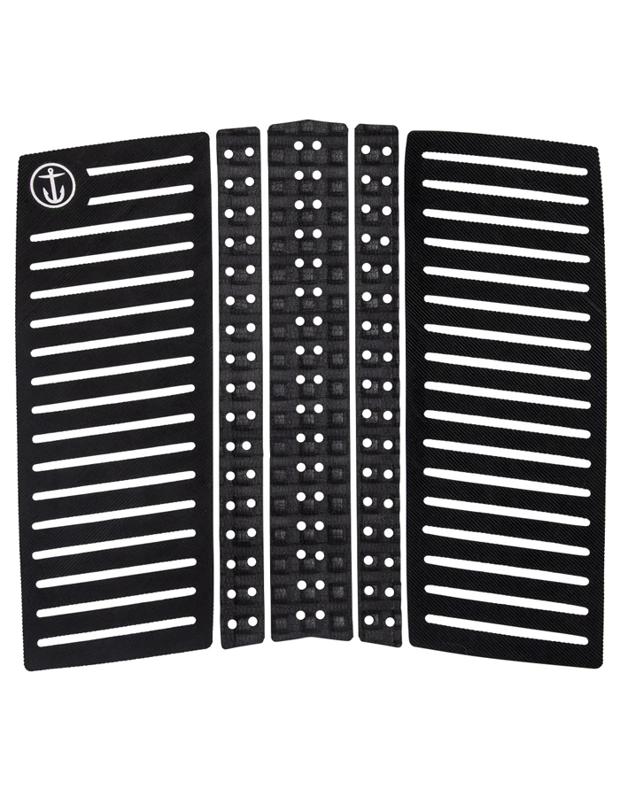 CAPTAIN FIN BRIGADE 2 TRACTION PAD 5 PIECE BLACK