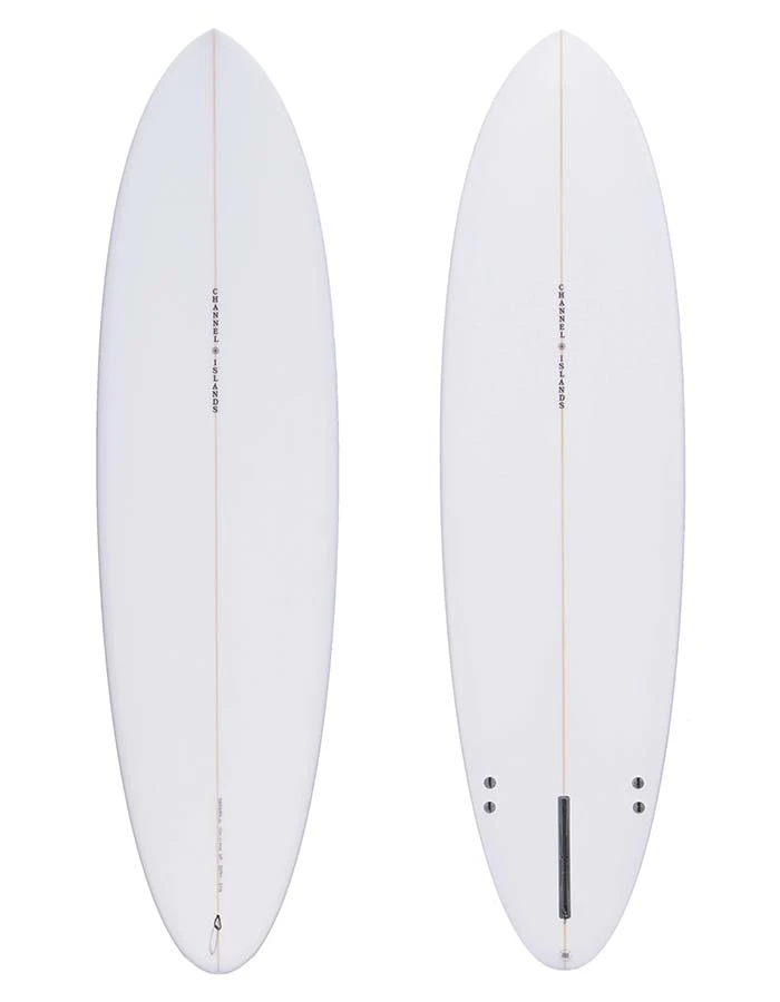 CI MID CHANNEL ISLANDS SURFBOARD MID LENGTH WHITE
