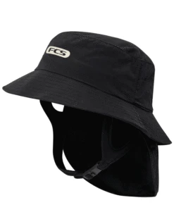 FCS ESSENTIAL SURF BUCKET HAT BLACK