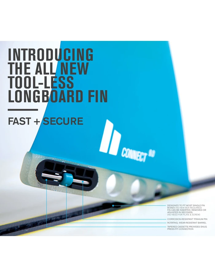 FCS II CONNECT 8.0" GLASS FLEX LONGBOARD FIN - Image 3