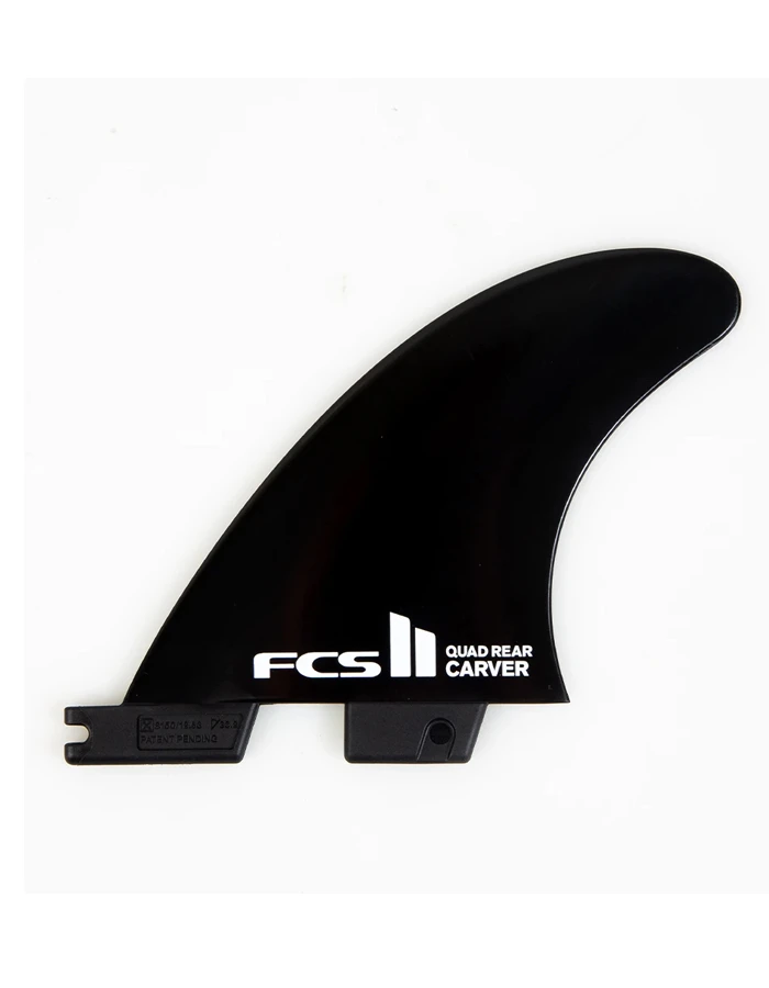 FCS II CARVER GLASS FLEX QUAD REAR SET BLACK