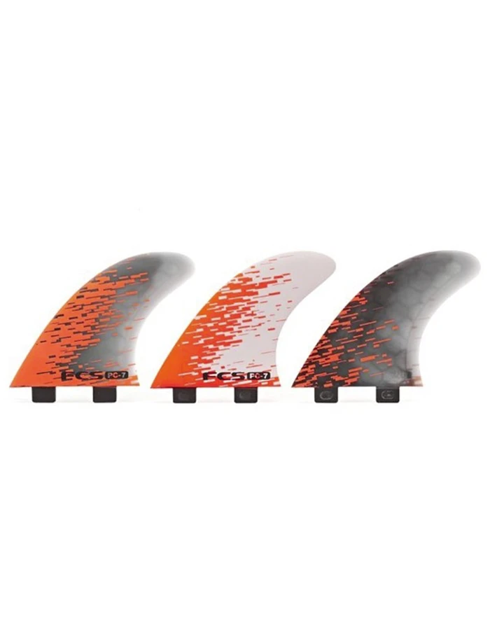 FCS PINNE PC-7 ORANGE SMOKE TRI FIN SET L - Image 2