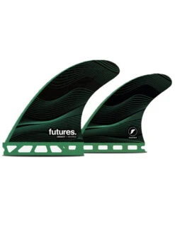 FUTURES FINS F6 HC LEGACY QUAD SET MEDIUM GREEN