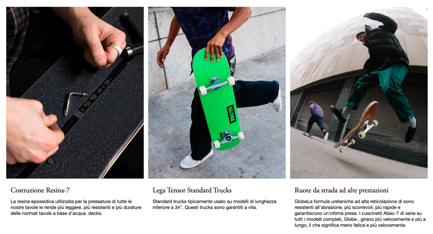 GLOBE 7.75" G1 D STACK SKATEBOARD COMPLETE - Image 3