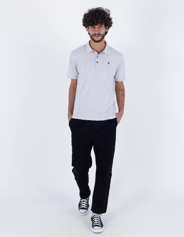 HURLEY POLO SHORT SLEEVE ACE VISTA WHITE HEATHER - Image 4