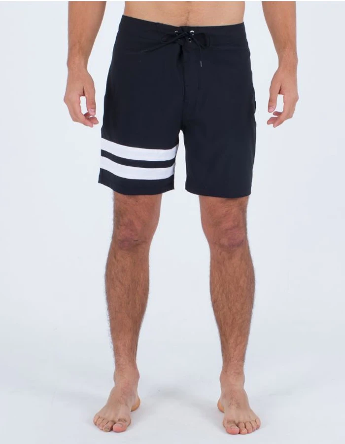 HURLEY BLOCK PARTY BOARDSHORTS 18" BLACK WHITE - Image 5