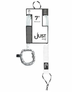 JUST LEASH REGULAR 7' WHITE REGULAR