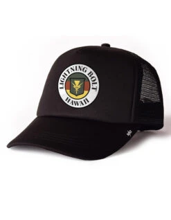 LIGHTNING BOLT A PURE SOURCE TRUCKER CAP
