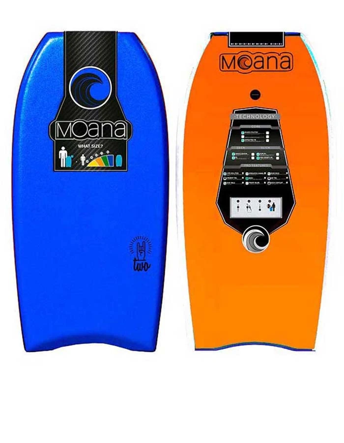 MOANA TWO BODYBOARD 42" BLUE ORANGE