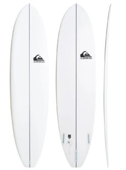 QUIKSILVER 7'3" THE BREAK FUNBOARD WHITE
