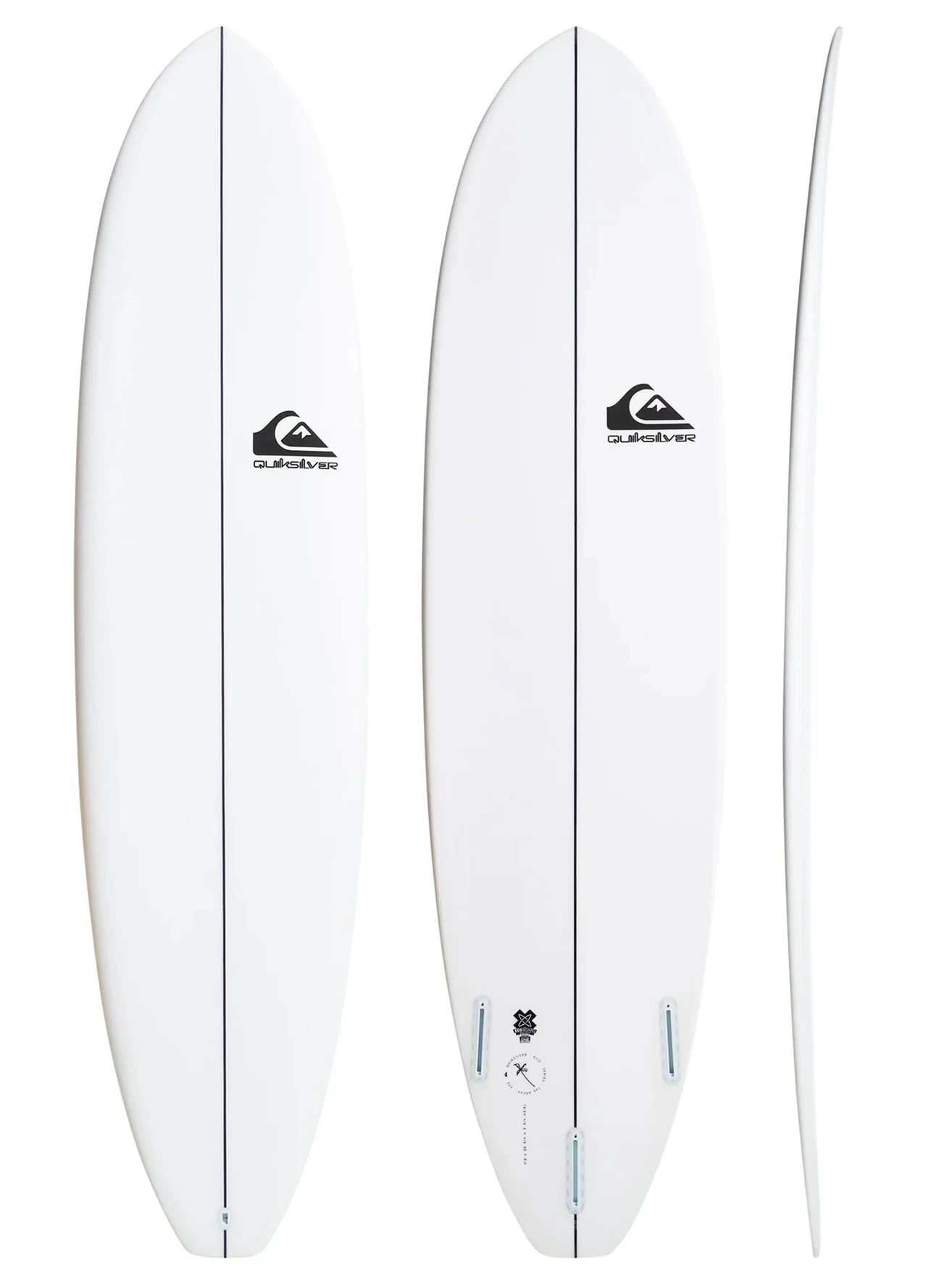 QUIKSILVER 7'3" THE BREAK FUNBOARD WHITE