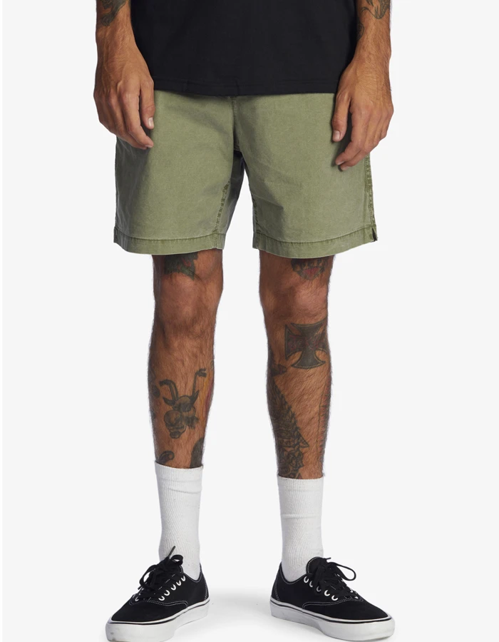 QUIKSILVER TAXER 17" ELASTICATED SHORTS FOUR LEAF CLOVER - Image 5