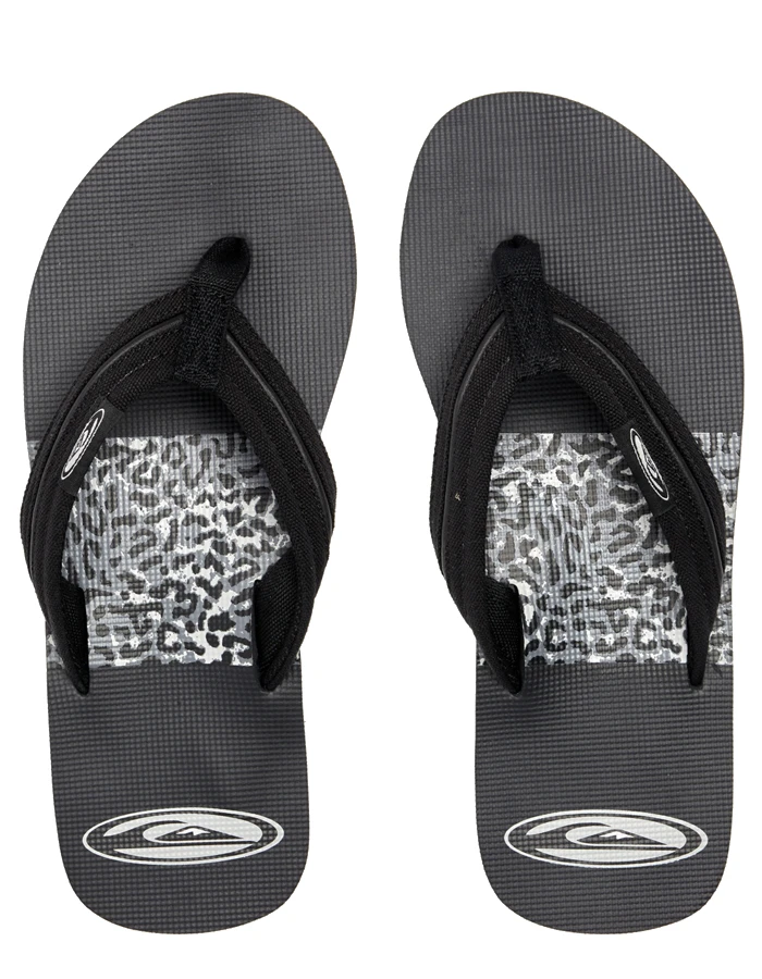 QUIKSILVER MOLOKAI SATURN LAYBACK SANDALS BLACK