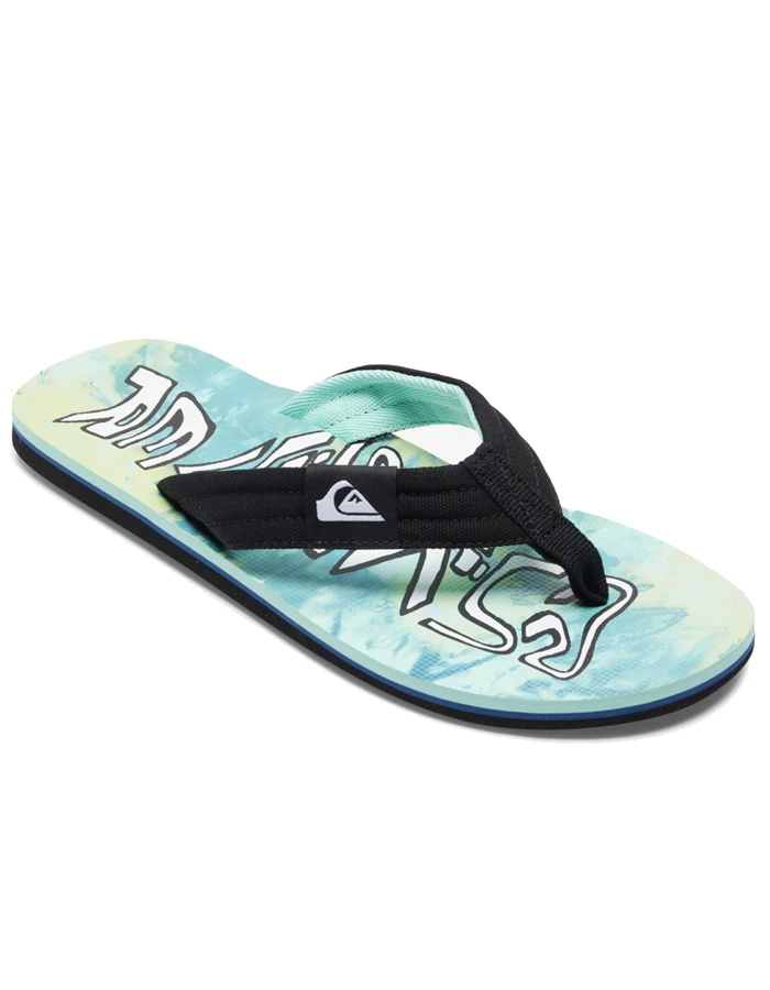 QUIKSILVER MOLOKAI LAYBACK II SANDALS GREEN BLUE YELLOW - Image 3