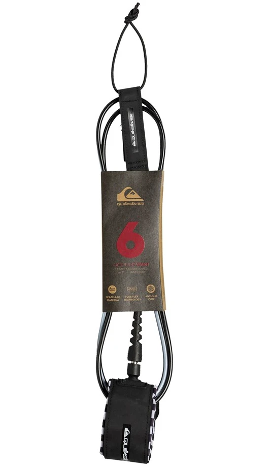 QUIKSILVER LEASH HIGHLINE COMP 6" BLACK
