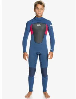 QUIKSILVER BOYS PROLOGUE 3/2 STEAMER WETSUIT BACK ZIP