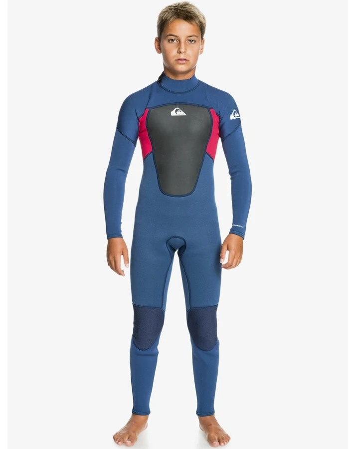 QUIKSILVER BOYS PROLOGUE 3/2 STEAMER WETSUIT BACK ZIP