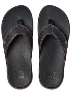 REEF SANDALS CUSHION LUX BLACK BROWN