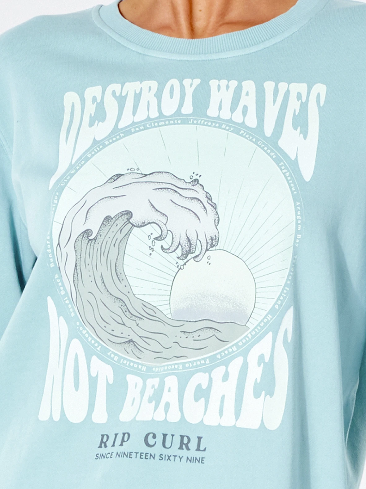 RIP CURL DESTROY WAVES CREW FLEECE - Image 3