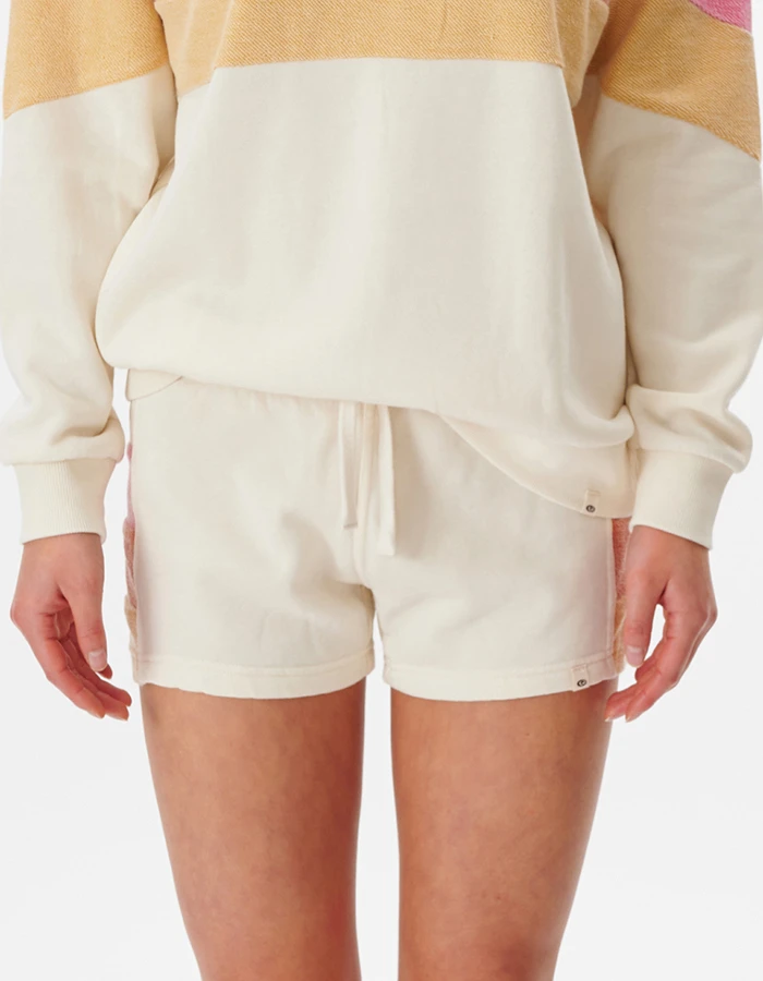 RIP CURL HEAT WAVE FLEECE SHORT OFF WHITE - Image 2