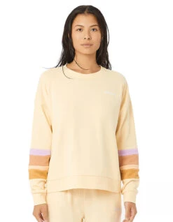 RIP CURL SUNDAY SWELL CREW FLEECE BEIGE