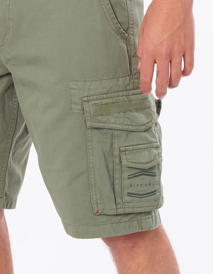 RIP CURL TRAIL CARGO WALKSHORTS 21" MID GREEN - Image 4