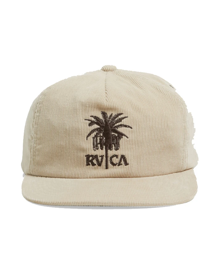 RVCA RADIO PALM STRAPBACK CORDUROY CAP