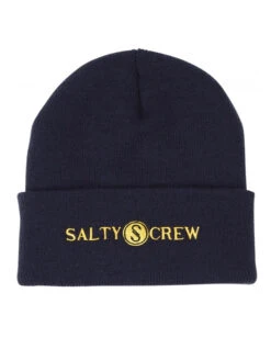 SALTY CREW RAILED BEANIE NAVY