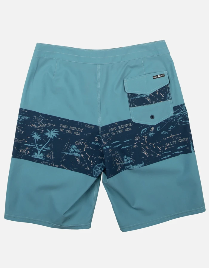 SALTY CREW TOPWATER BOARDSHORTS 21" NAVY AQUA - Image 2