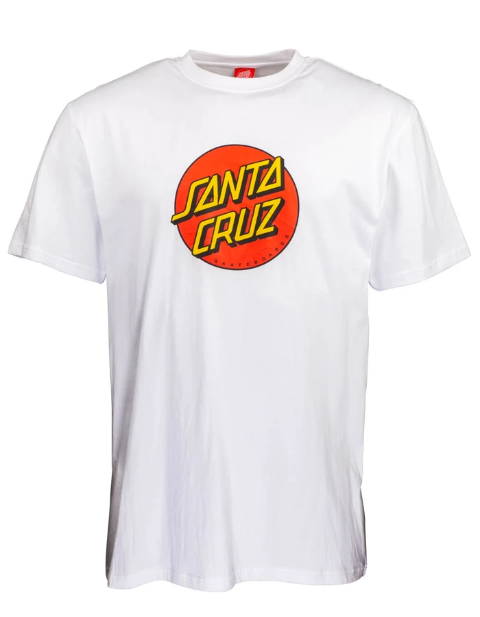 SANTA CRUZ CLASSIC DOT T-SHIRT WHITE