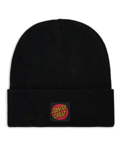 SANTA CRUZ CLASSIC LABEL DOT BEANIE BLACK