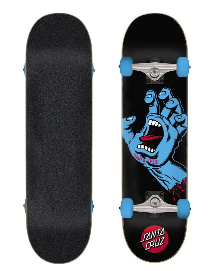 SANTA CRUZ SCREAMING HAND 8" SKATE COMPLETE