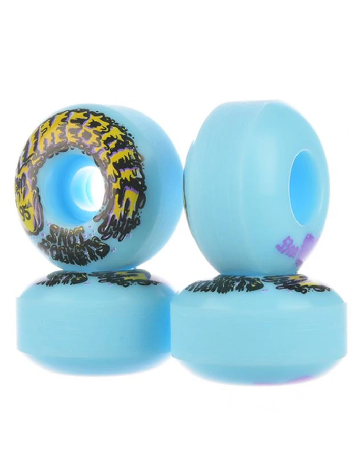 SANTA CRUZ SLIME BALLS SNOT ROCKETS PASTEL BLUE RUOTE SKATE 53MM