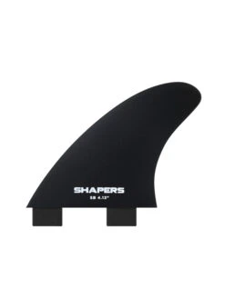 SHAPERS LONGBOARD FINS SIDE BITES DUAL TAB 4.13" BLACK
