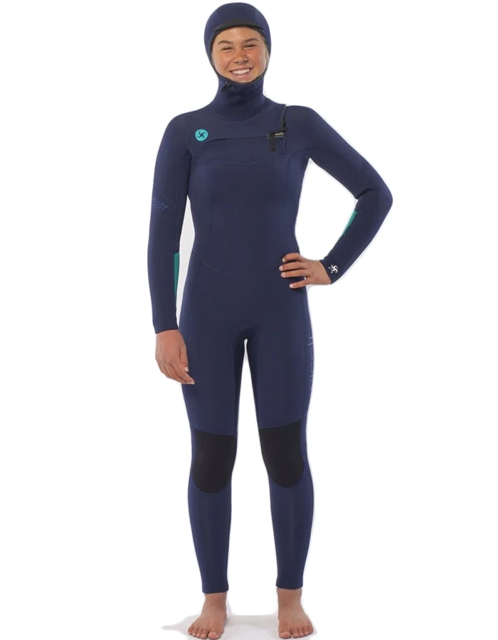 SISSTREVOLUTION 5/4 HOODED CHEST FULL WETSUIT STRONG BLUE
