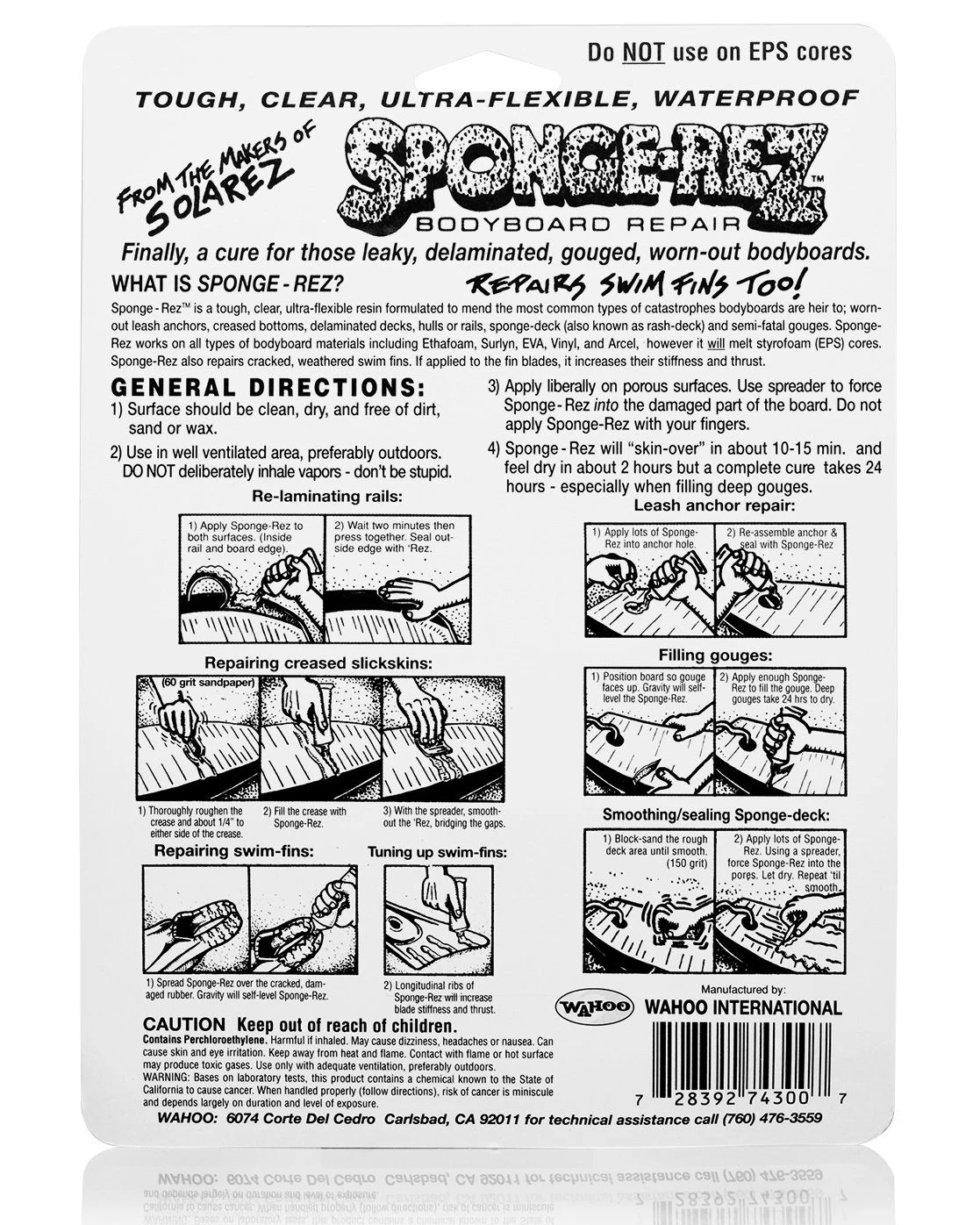 SPONGE-REZ BODYBOARD REPAIR KIT 2FL OZ - Image 2