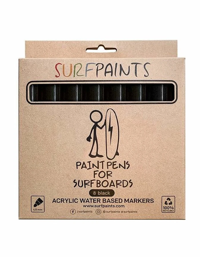 SURF PAINTS BLACK SET 4MM