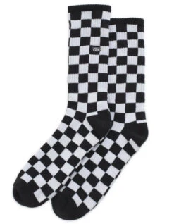 VANS CHECKERBOARD CREW II SOCKS BLACK