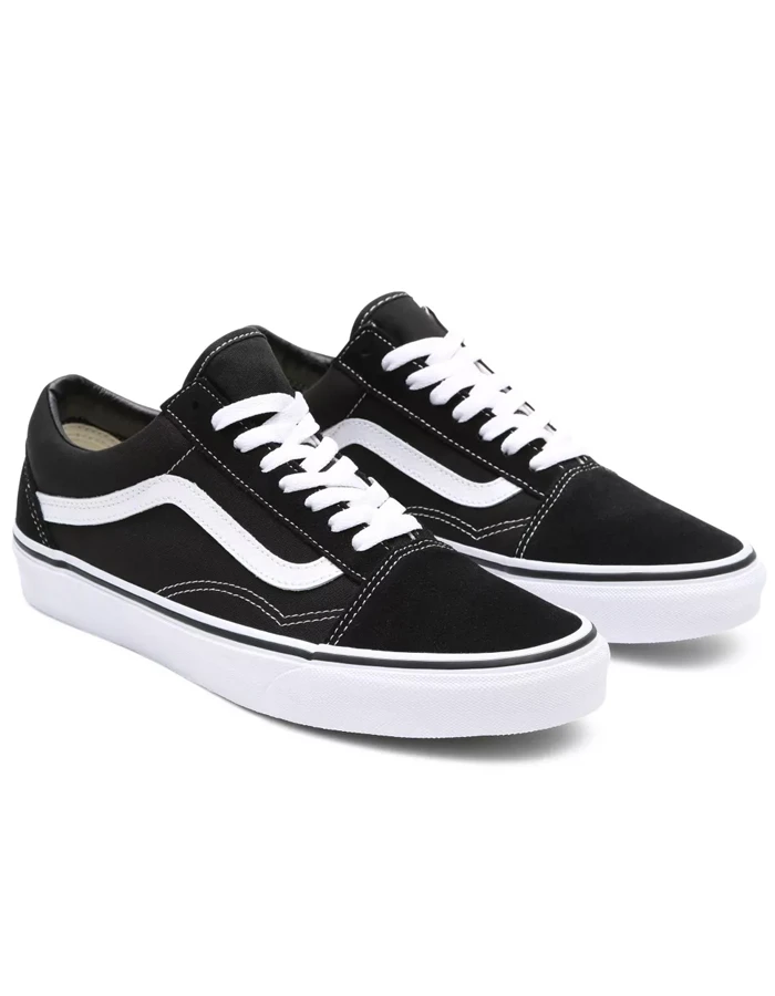 VANS OLD SKOOL SHOES BLACK WHITE - Image 2