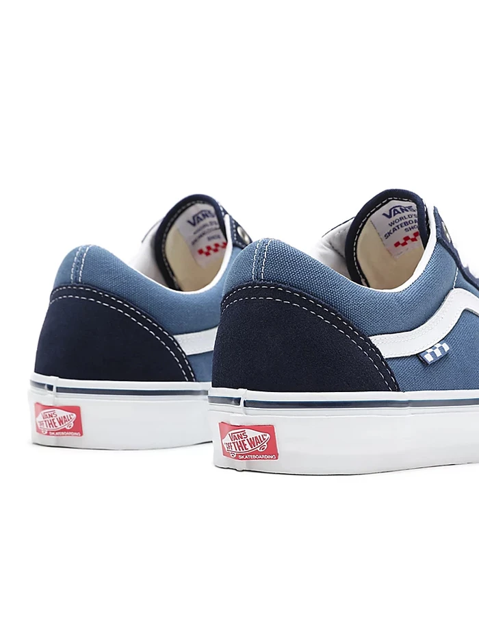 VANS SKATE OLD SKOOL SHOES BLUE NAVY - Image 7