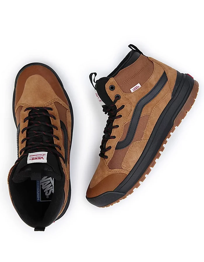 VANS ULTRARANGE EXO HI MTE-1 SHOES BROWN ORANGE - Image 3