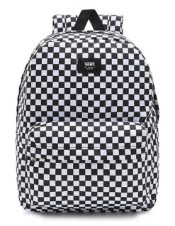 VANS OLD SKOOL CHECK BACKPACK WHITE BLACK