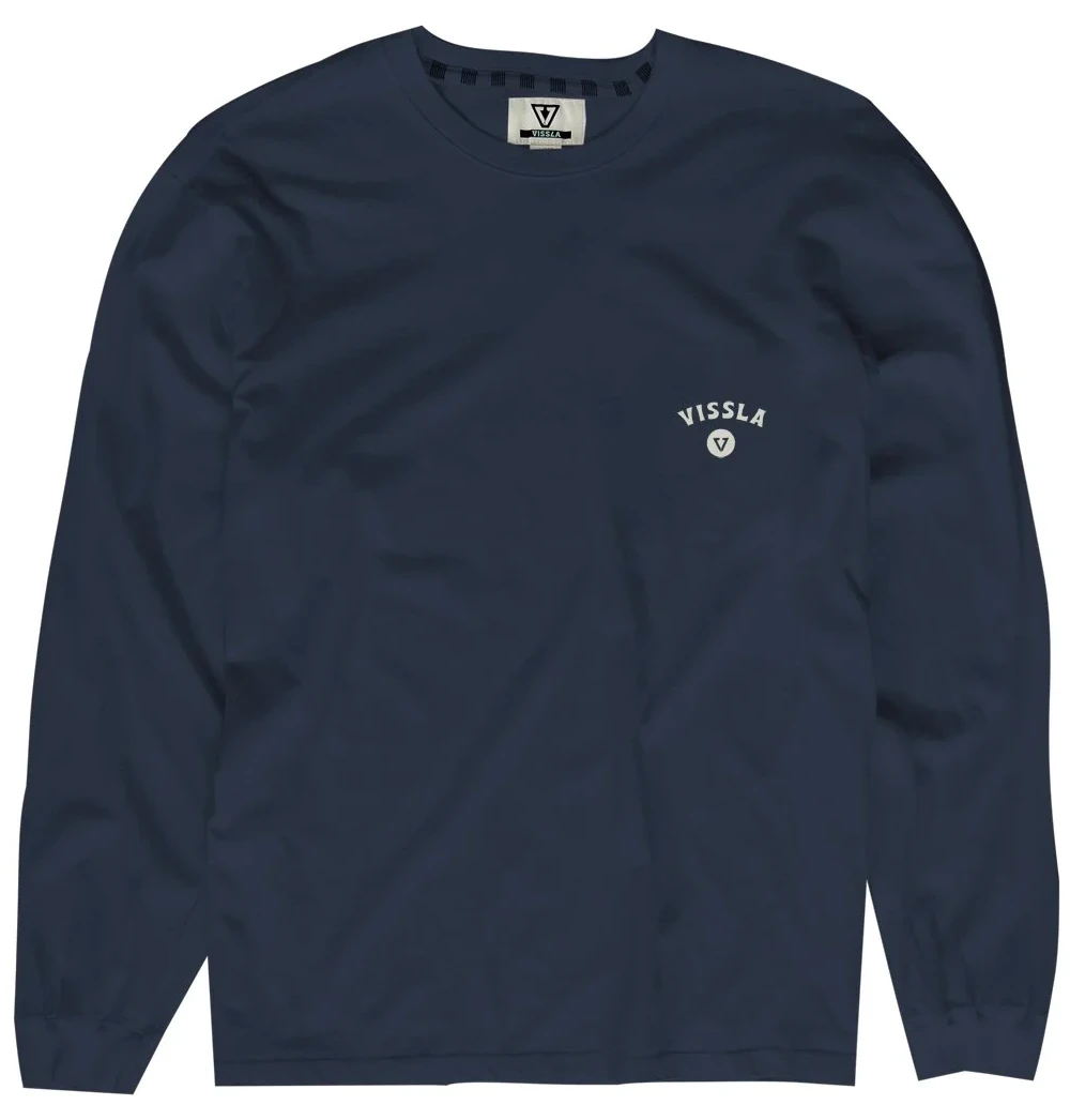 VISSLA QUALITY GOODS LONG SLEEVE NAVY - Image 2