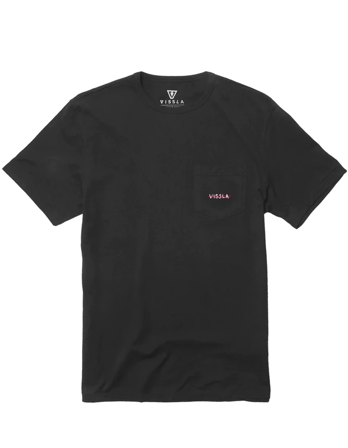 VISSLA REAPER ORGANIC POCKET TEE PHANTOM - Image 2