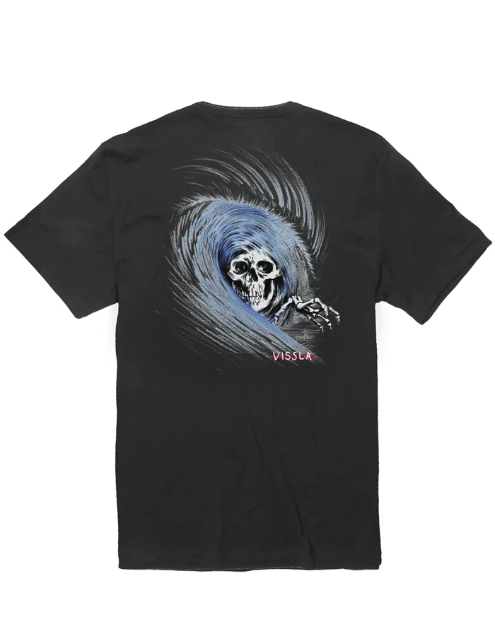VISSLA REAPER ORGANIC POCKET TEE PHANTOM