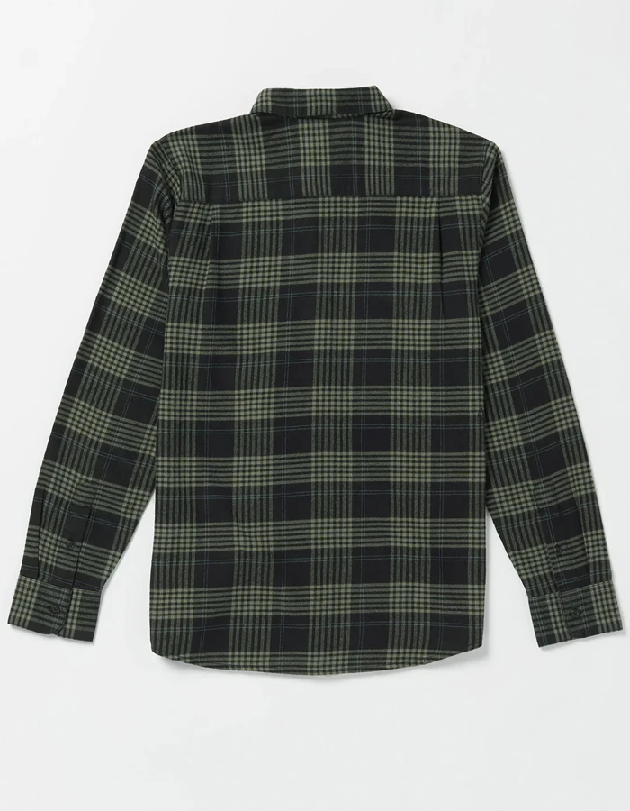 VOLCOM CADEN PLAID SHIRT BLACK - Image 2