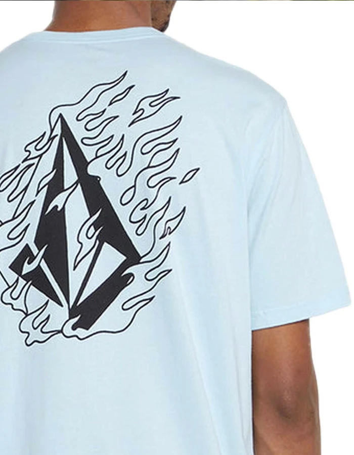 VOLCOM FIREFIGHT SHORT SLEEVE TEE MISTY BLUE - Image 3