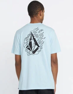 VOLCOM FIREFIGHT SHORT SLEEVE TEE MISTY BLUE